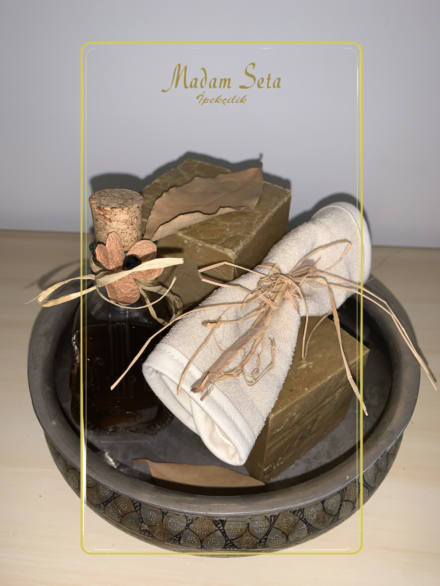 İpek Hamam Kesesi  defne sabunu