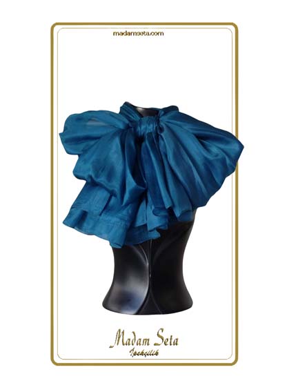 mavi wuall İpek Fular