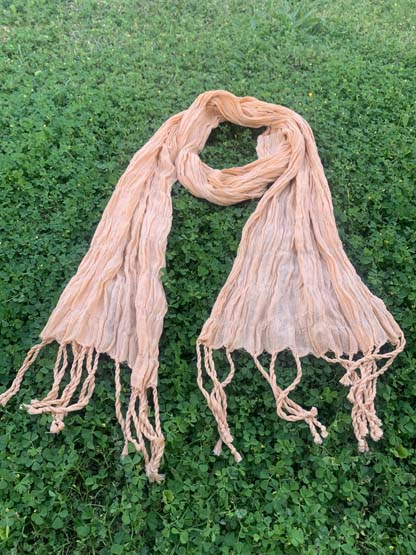 Börümcük ham ipek yavruağzı Fular