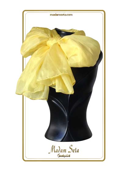 civciv sarısı wuall İpek Fular